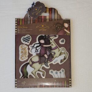 Santoro London Gorjuss Girl Urban Rubber Stamps The Runaway 7 pieces